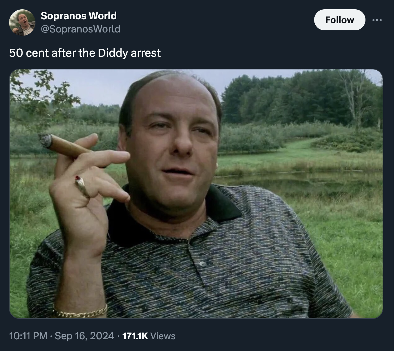 Tony Soprano - Sopranos World 50 cent after the Diddy arrest Views